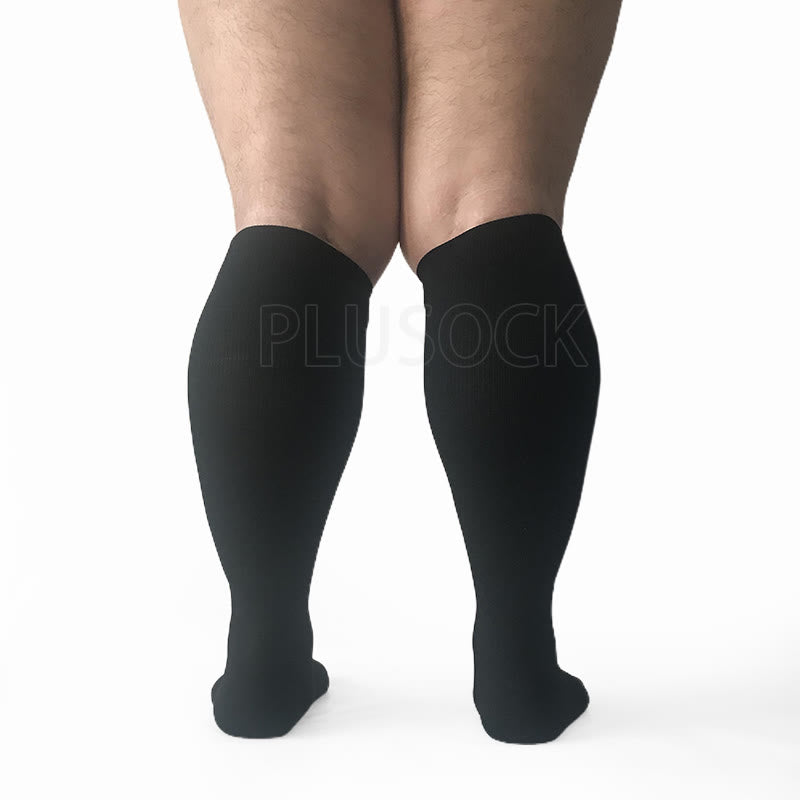 2XL-7XL Plus Size Pure Color Compression Socks