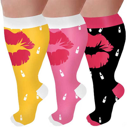 Plus Size Big Lips Compression Socks