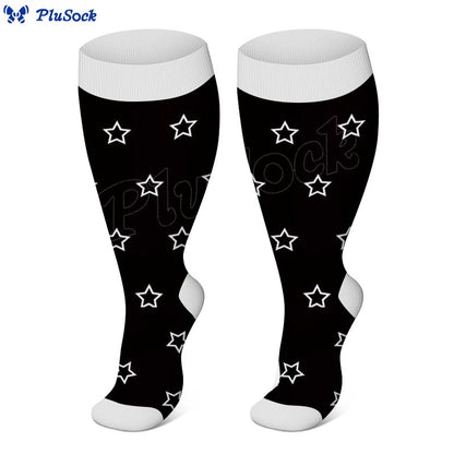 Plus Size Star Heart Compression Socks