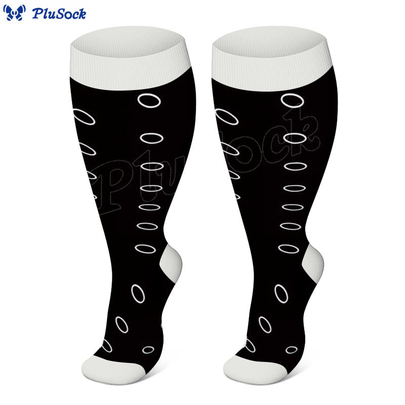 Plus Size Star Heart Compression Socks(3 Pairs)