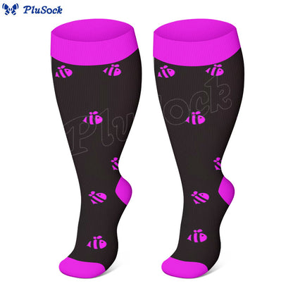 Plus Size Bee Compression Socks(3 Pairs)