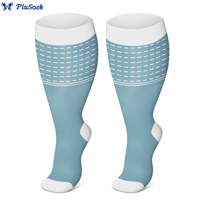 Plus Size Line Compression Socks(3 Pairs)