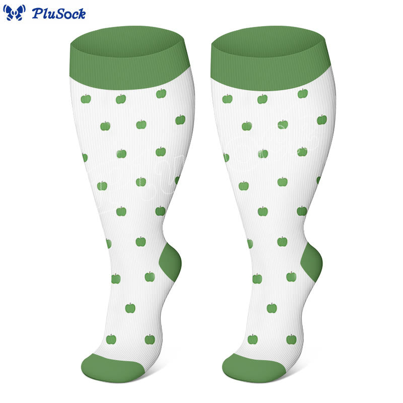 Plus Size Fruit Style Compression Socks(3 Pairs)