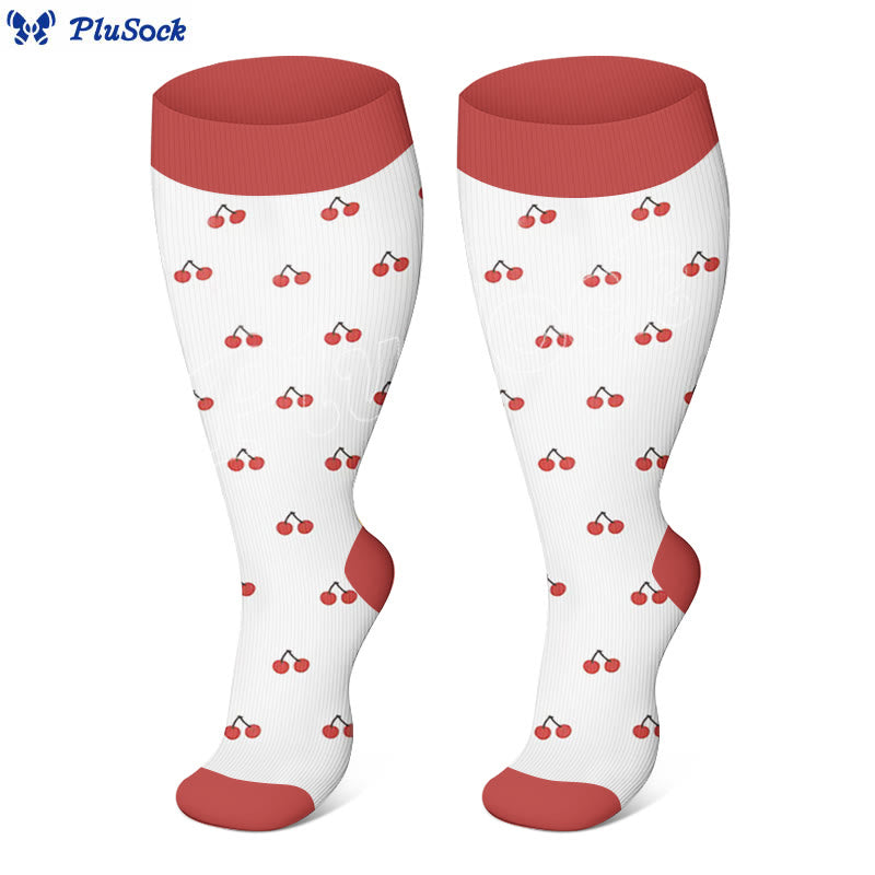 Plus Size Fruit Style Compression Socks(3 Pairs)