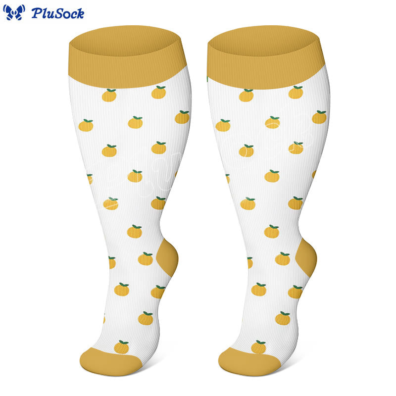 Plus Size Fruit Style Compression Socks(3 Pairs)