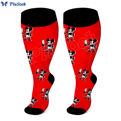 Plus Size Mickey Compression Socks(3 Pairs)