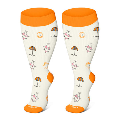 Plus Size Summer Elements Compression Socks