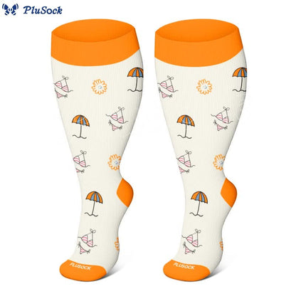 Plus Size Summer Elements Compression Socks