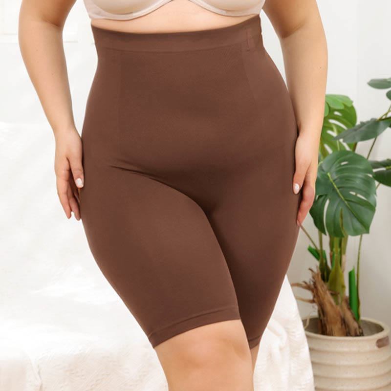 Plus Size High Waist Compression Shorts