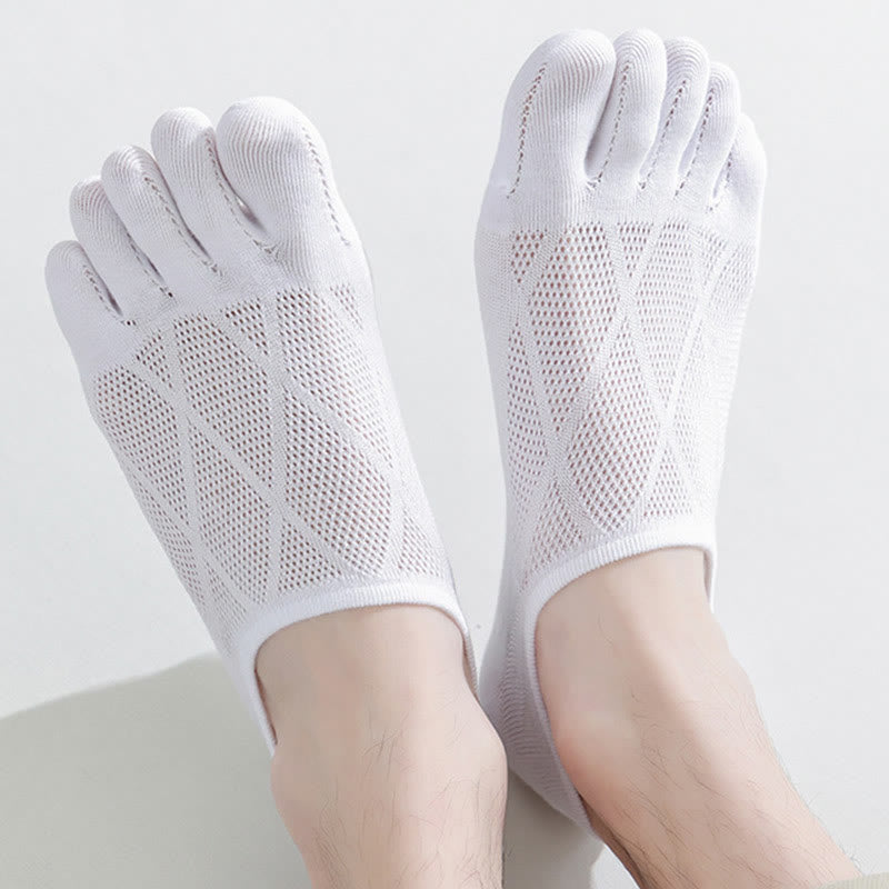 Plus Size Diamond Lattice Alignment Socks(7 Pairs)