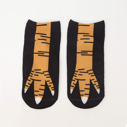 Plus Size 3D Chicken Feet Ankle Socks(4 Pairs)