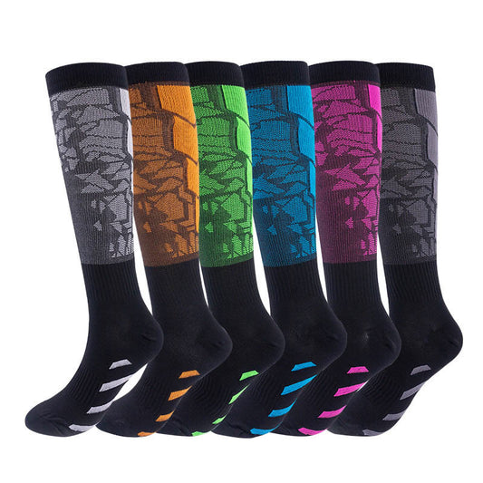 Blocks Compression Socks(6 Pairs)