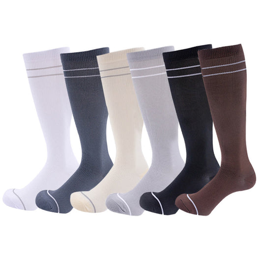 Classic Solid Color Compression Socks(6 Pairs)