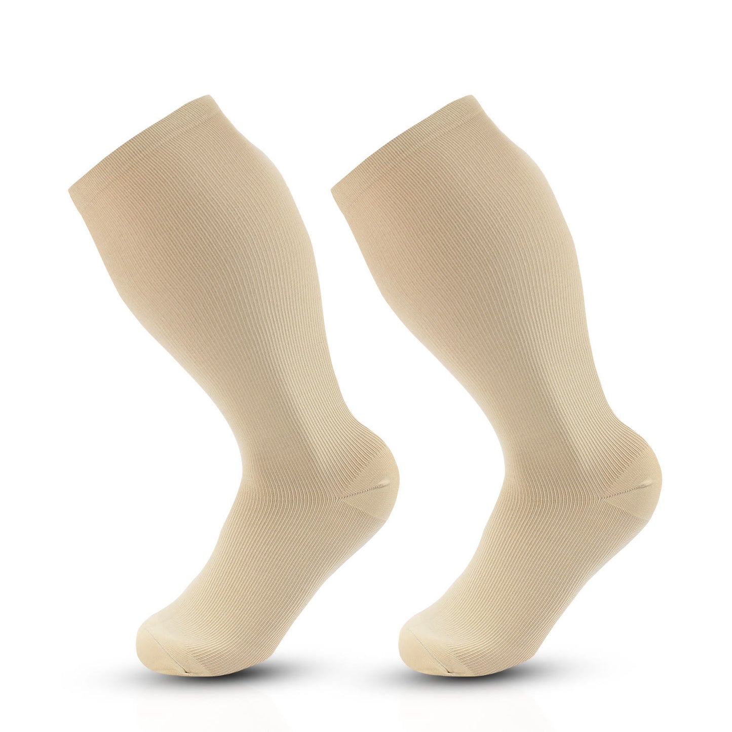 2XL-7XL Plus Size Pure Color Compression Socks