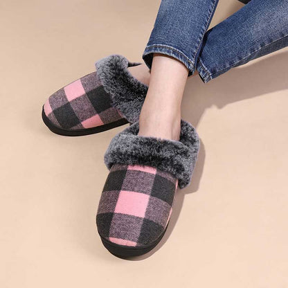 Plus Size Grid Slippers