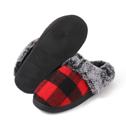 Plus Size Grid Slippers