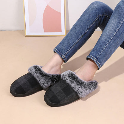 Plus Size Grid Slippers