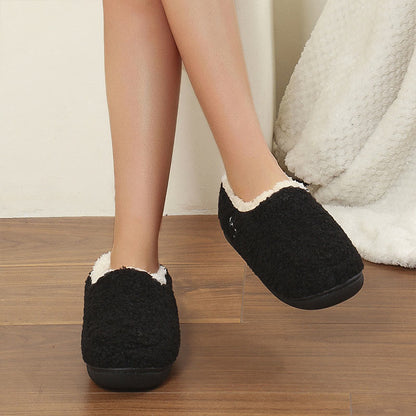 Plus Size Solid Color Warmth Slipper Socks