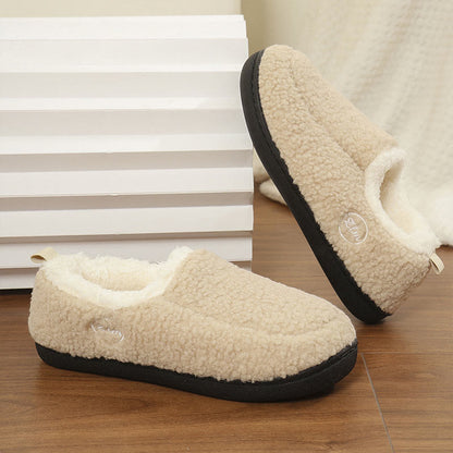 Plus Size Solid Color Warmth Slipper Socks