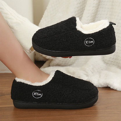 Plus Size Solid Color Warmth Slipper Socks