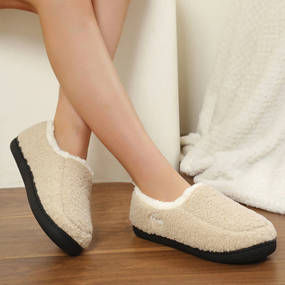 Plus Size Solid Color Warmth Slipper Socks