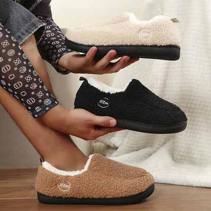 Plus Size Solid Color Warmth Slipper Socks