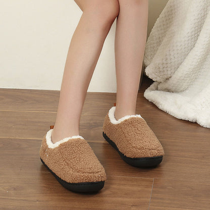 Plus Size Solid Color Warmth Slipper Socks