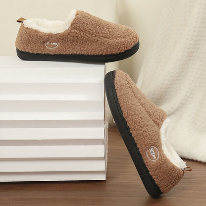 Plus Size Solid Color Warmth Slipper Socks