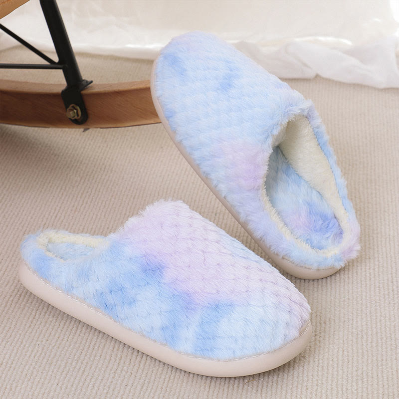 Plus Size Tie Dye Slippers