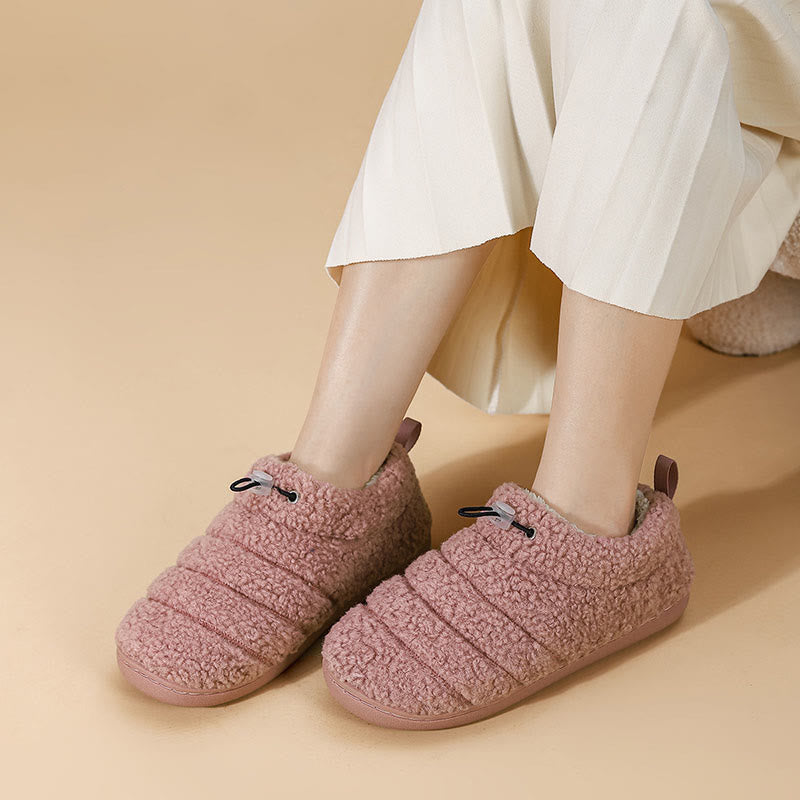 Plus Size Drawstring Design Slipper Socks