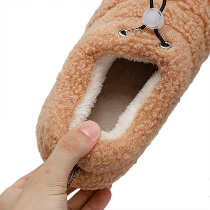 Plus Size Drawstring Design Slipper Socks