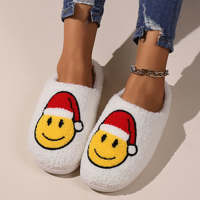 Plus Size Smiley Face Slipper Socks