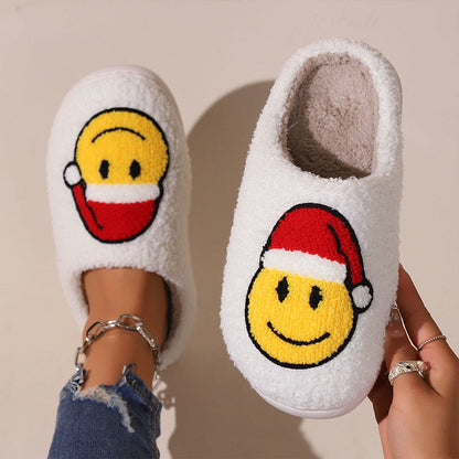 Plus Size Smiley Face Slipper Socks