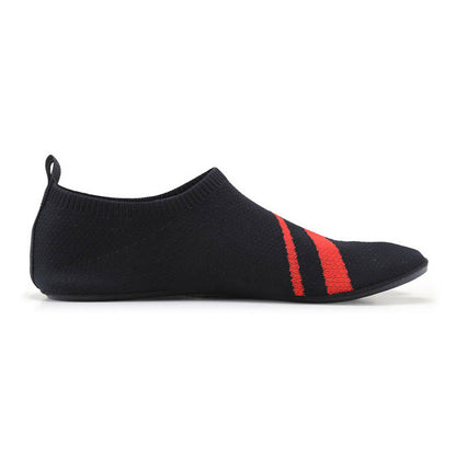 Plus Size Split Toe Stripe Slipper Socks