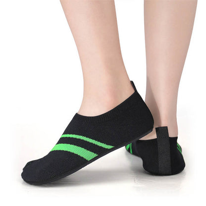 Plus Size Split Toe Stripe Slipper Socks