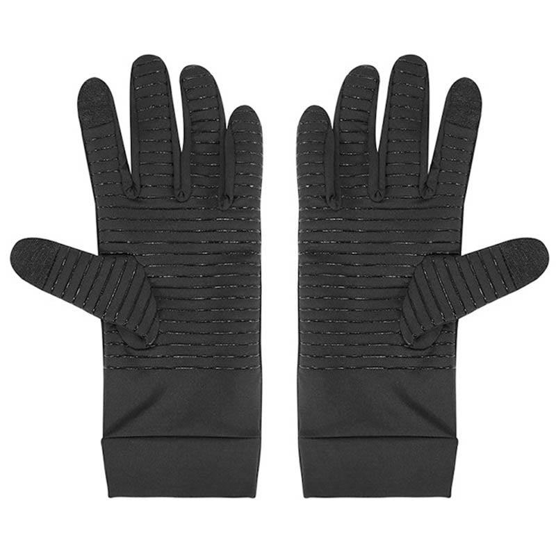 Black Compression Cycling Gloves