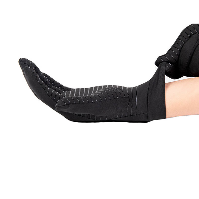 Black Compression Cycling Gloves