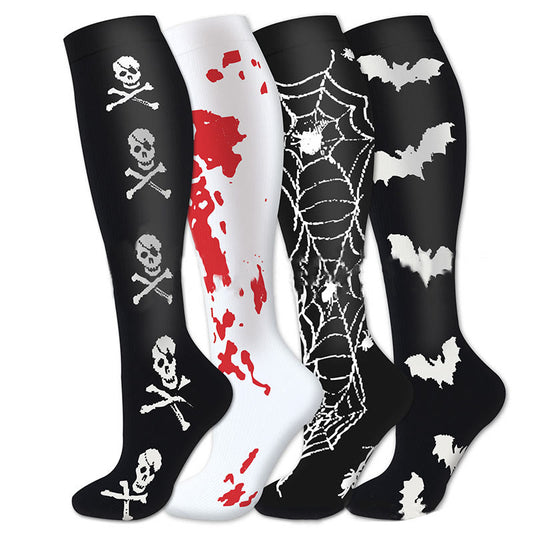 Spooky Halloween Style Compression Socks(4 Pairs)