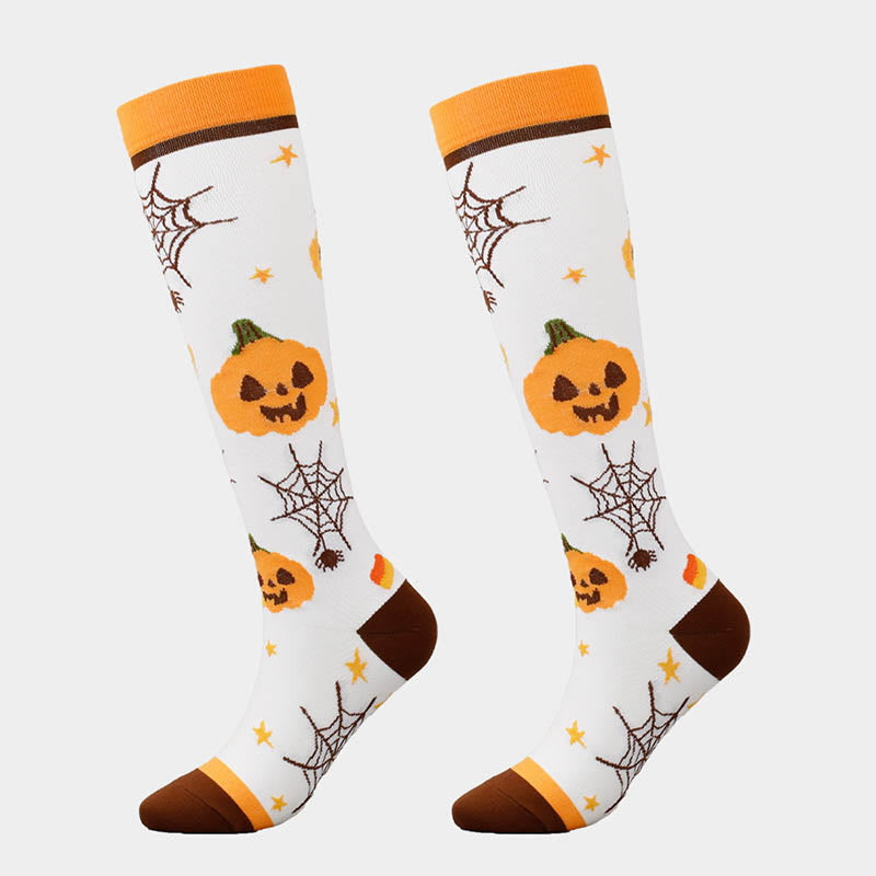 Funny Halloween Compression Socks(6 Pairs)