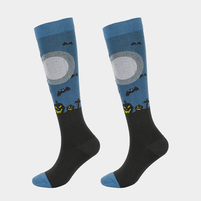 Funny Halloween Compression Socks(6 Pairs)