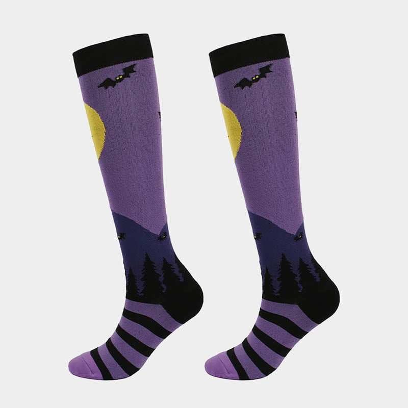 Funny Halloween Compression Socks(6 Pairs)