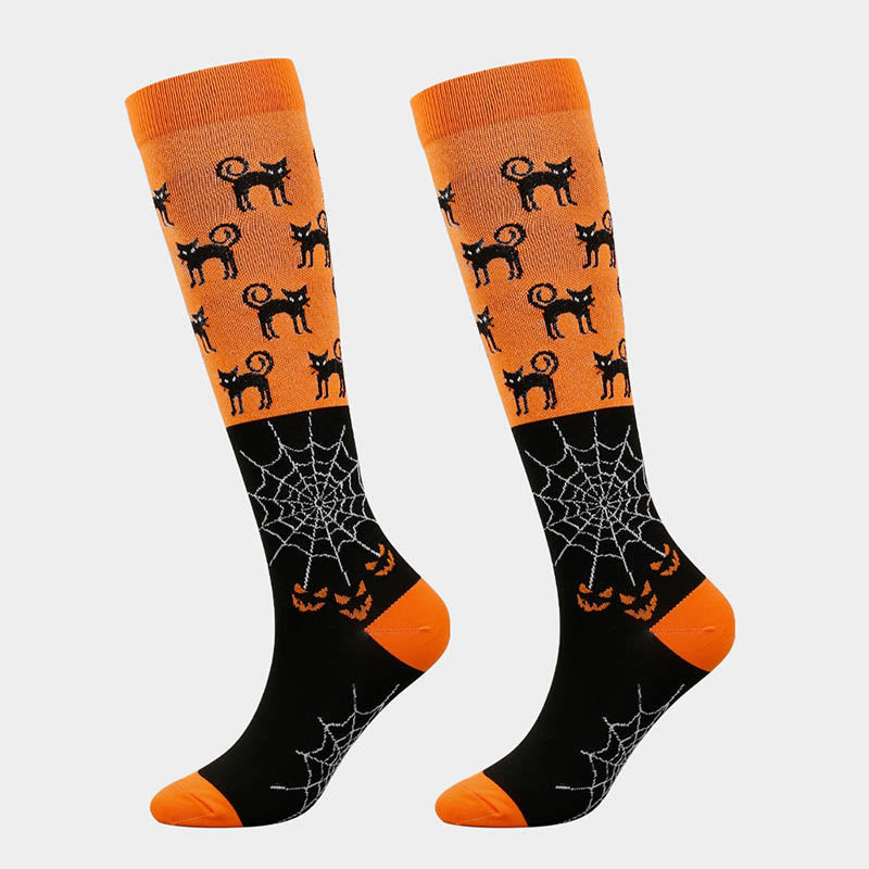 Funny Halloween Compression Socks(6 Pairs)