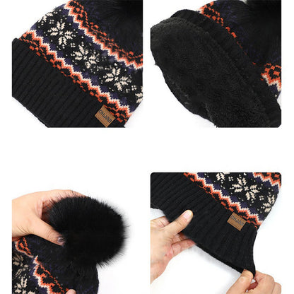 Snowflake Gloves Beanie Scarf 3 In 1 Set