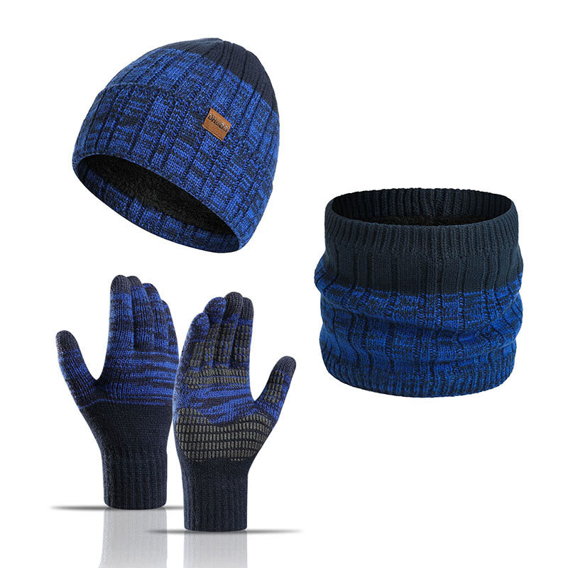 Outdoor Warmth Gloves Beanie Scarf 3 In 1 Set