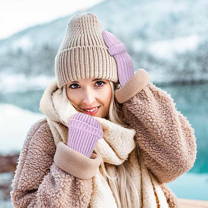 Winter Warm Knitted Fingerless Gloves