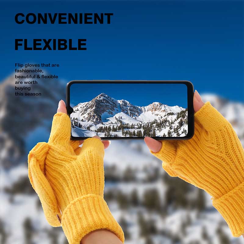 Winter Warm Knitted Fingerless Gloves