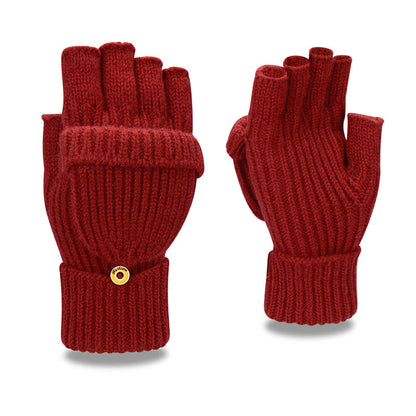 Winter Warm Knitted Fingerless Gloves