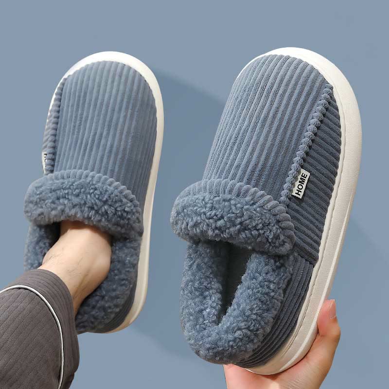 Plus Size Winter Warm Fluffy Slippers