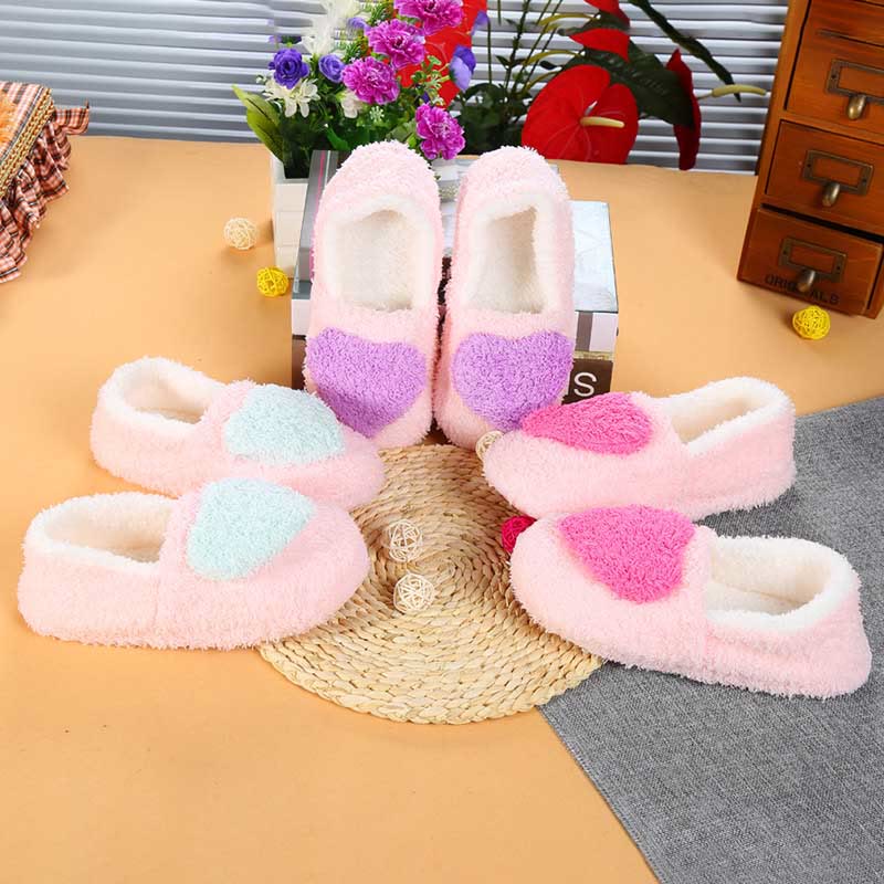 Plus Size Heart Slippers