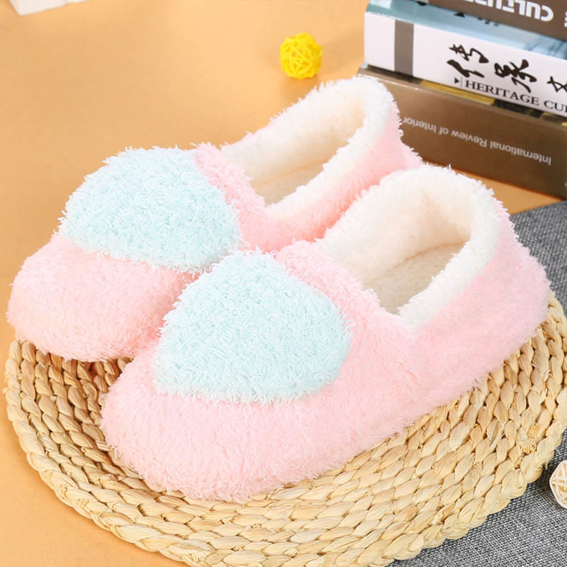 Plus Size Heart Slippers